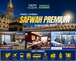 Pakej Umrah Safwah Premium Musim Puncak (16 Dis)