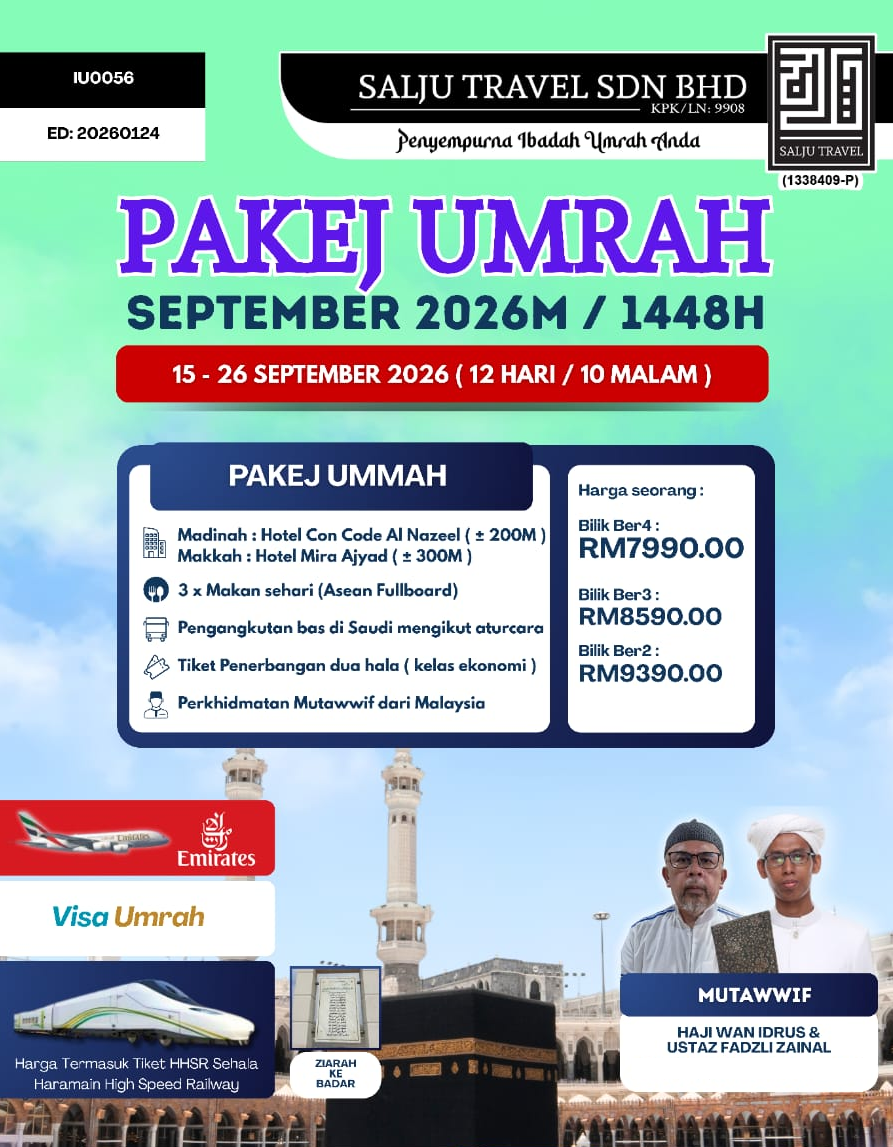 Salju Umrah September 2026